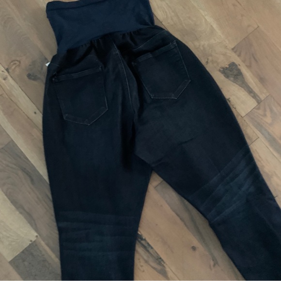 Jessica Simpson Dark Denim Distressed Stretch Maternity Jeans Size XL - Picture 8 of 12